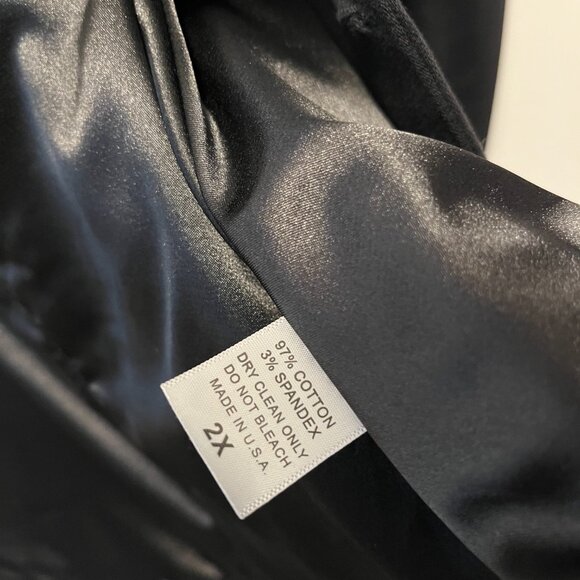 Laura Byrnes Vintage Corset Jacket - Black 2X - Picture 5 of 5